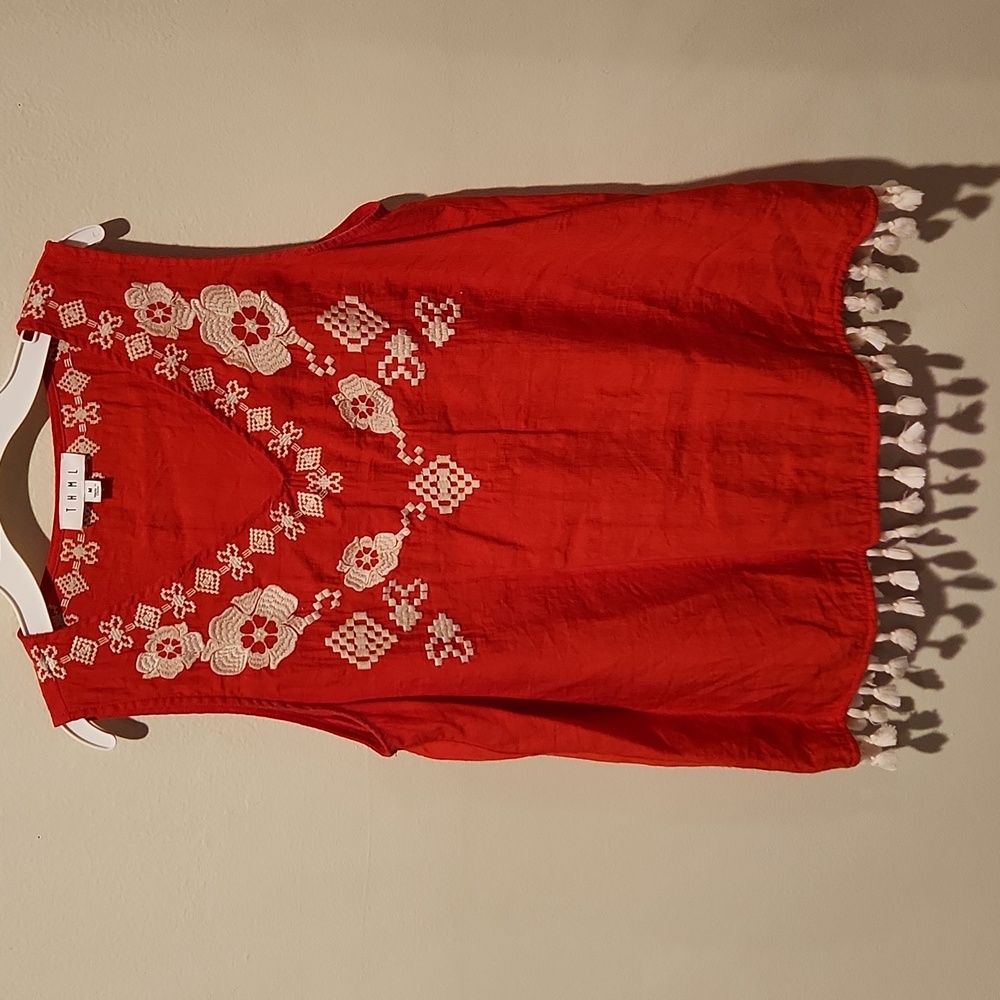 ❤️ THML EMBROIDERED BOHO TOP, MEDIUM